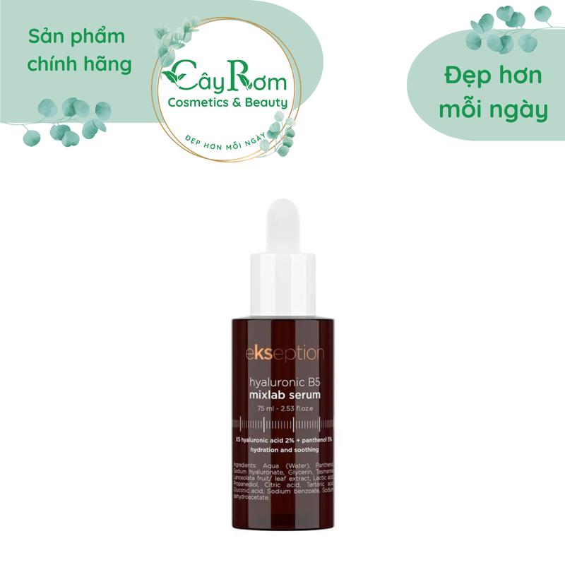 [Ekseption] Serum Hyaluronic B5 Mixlab dưỡng ẩm da 75ml HA + B5