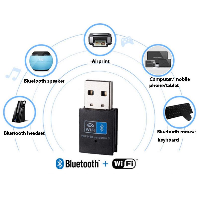 Product Introduction of Wireless WiFi Bluetooth Adapter 150Mbps USB 2.4G Bluetooth V4.0 Dongle wifi 34