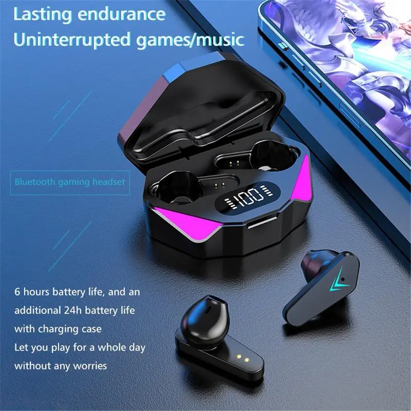 Tai nghe X15 Pro Chính Hãng Tech1 Store - Kết nối Bluetooth 5.3, nghe êm mượt kết nối ổn định, Pin cực trâu nghe liên tục 6-8 tiếng, tương thích mọi thiết bị, màu sắc cá tính 4