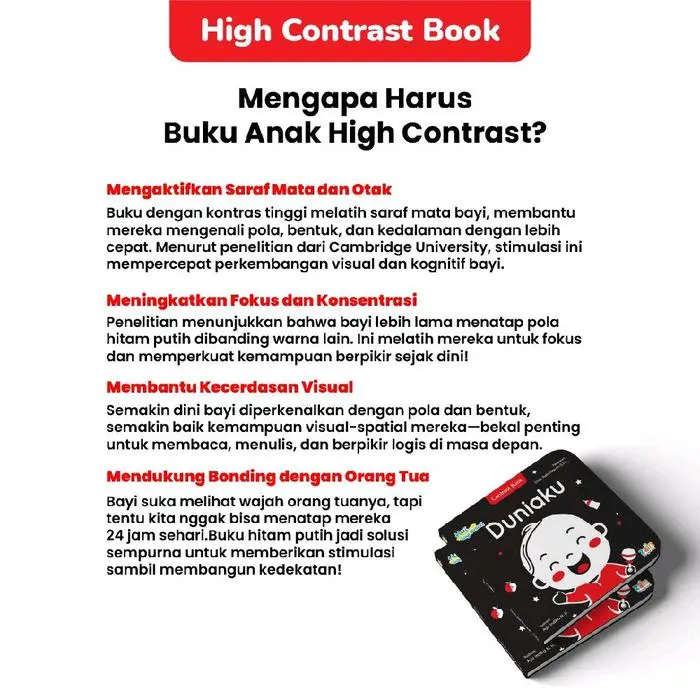 High Contrast Bayi Pintar Duniaku - High Contrast Book 2