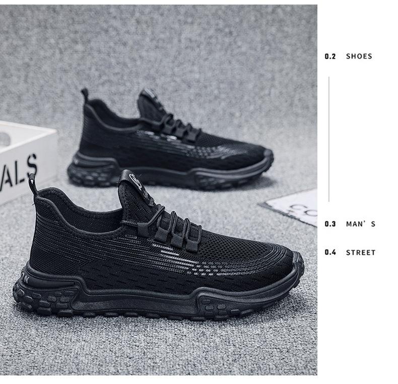 Product Introduction of Giày Flyknit Lưới Nam, Nhẹ Và Mềm, Đế Mềm, Thoáng Khí, Thích Hợp Cho Mùa Hè, Giày Thể Thao, Phong Cách Sinh Viên, Thoải Mái, Không Trơn Trượt, Giày Thường Ngày, Hàng Mới Về, 2024 14