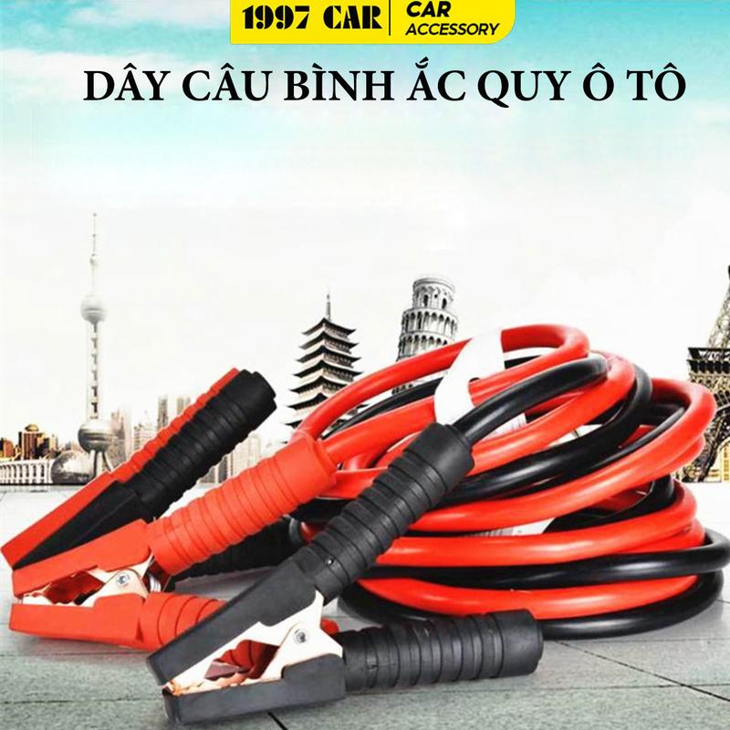Dây Câu Bình Ắc Quy Ô Tô 500A-1000A Lõi Đồng ,Dây Dài 2,2M