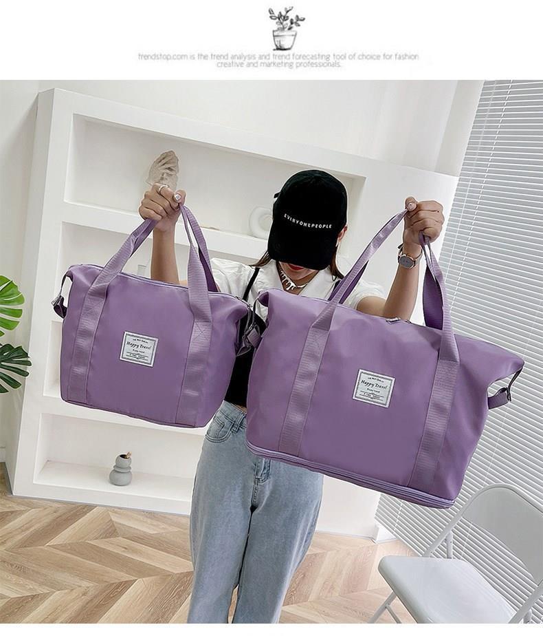 Product Introduction of 2025 Travel Bag for Women, Large Capacity, Lightweight, Maternity Storage, Short Trip Business Trip Luggage Bag, Handheld Sports Yoga Fitness Bag 19