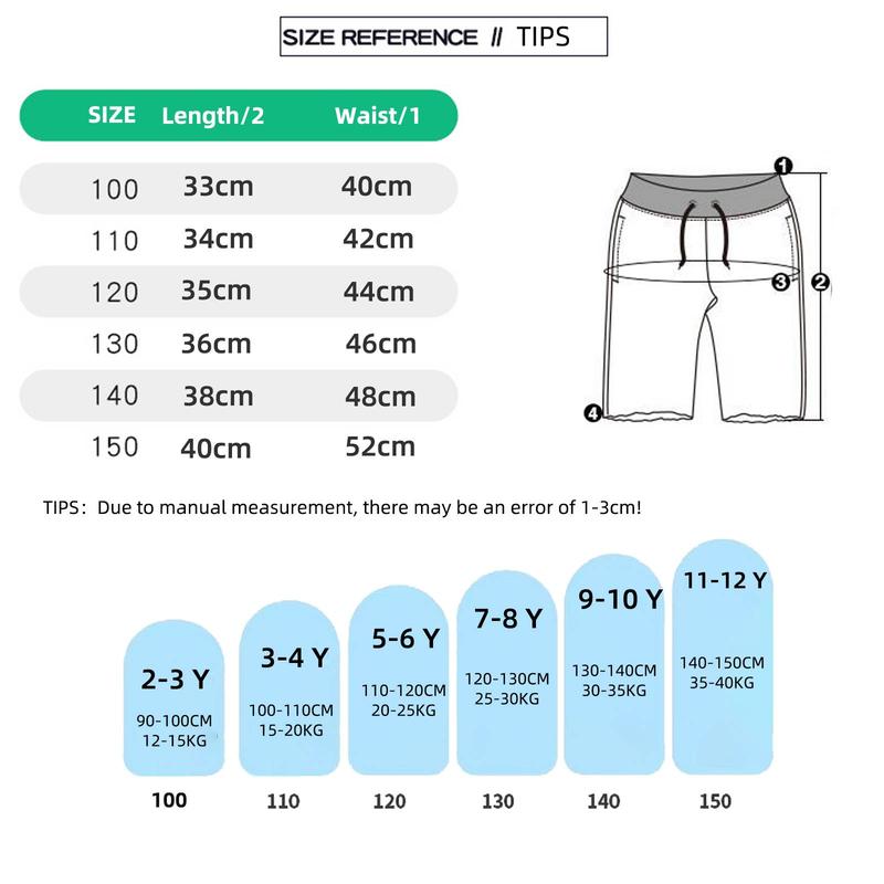 Product Introduction of Seluar Pendek Kanak-kanak, Fesyen Cetakan Kartun, Untuk Kanak-kanak Perempuan dan Lelaki, Seluar Pendek Polos, Seluar Pendek Lelaki, Seluar Kanak-kanak Kasual, Sesuai untuk 3-10 Tahun 0