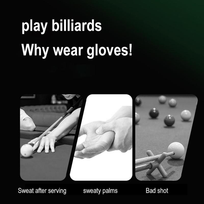 Product Introduction of Professional Pressure Billiards Gloves NonSlip Snooker Gloves with Three Fingers for Optimal G2A0 36