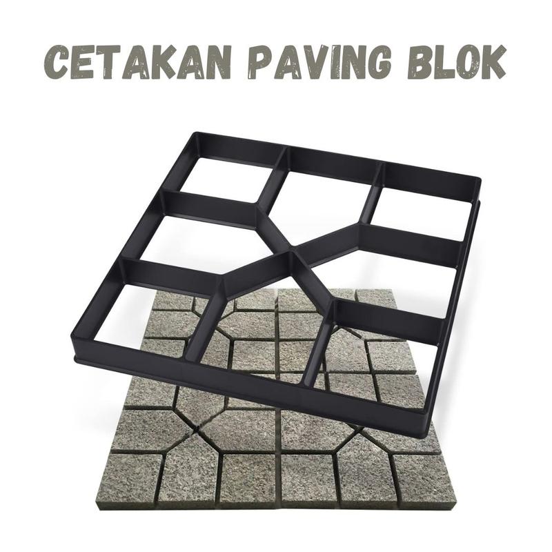 Cetakan Paving Block DIY Paving Blok Mudah Praktis Cetakan Jalan Teras Bentuk Trapesium 2