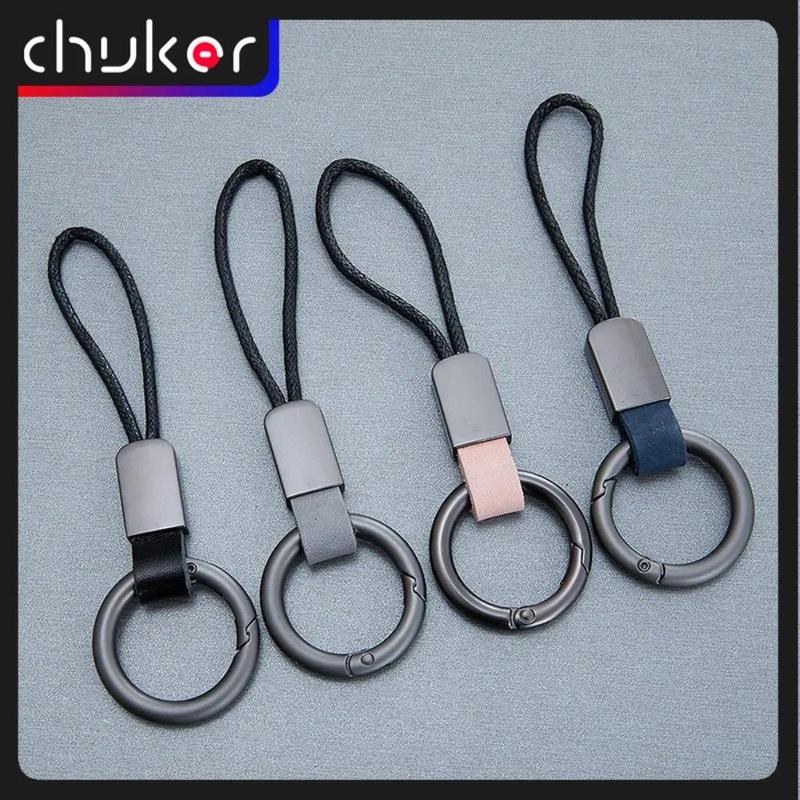 Dây Chuyền Chìa Khóa Bằng Da Thật, Dành Cho Nam Và Nữ, Dây Đeo Dây Buộc móc chìa khóa ô tô, Dây Đeo Dây Bông, Móc Chìa Khóa Kim Loại, Quà Tặng, Giá Đỡ Chìa Khóa Hợp Xu hướng Women