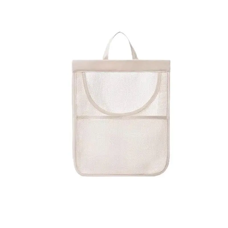 Wall Mounted Mesh Storage Bag, 1 Count Portable Design Garlic Ginger Onion Storage Bag, Hanging Fruits and Vegetables Storage Bag for Home Kitchen, Organiser 4