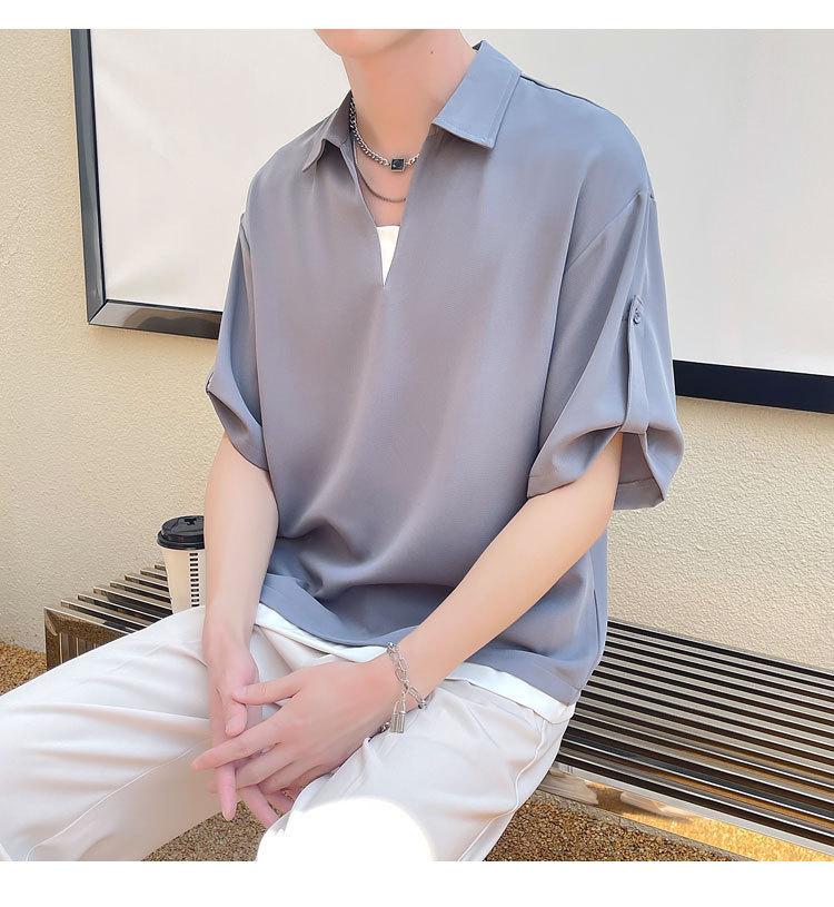 Product Introduction of Men's Polo Shirt 2025 New Short Sleeve T-Shirt - Casual Collar Top for Men, Trendy & Breathable, Wholesale Bulk Discount 28