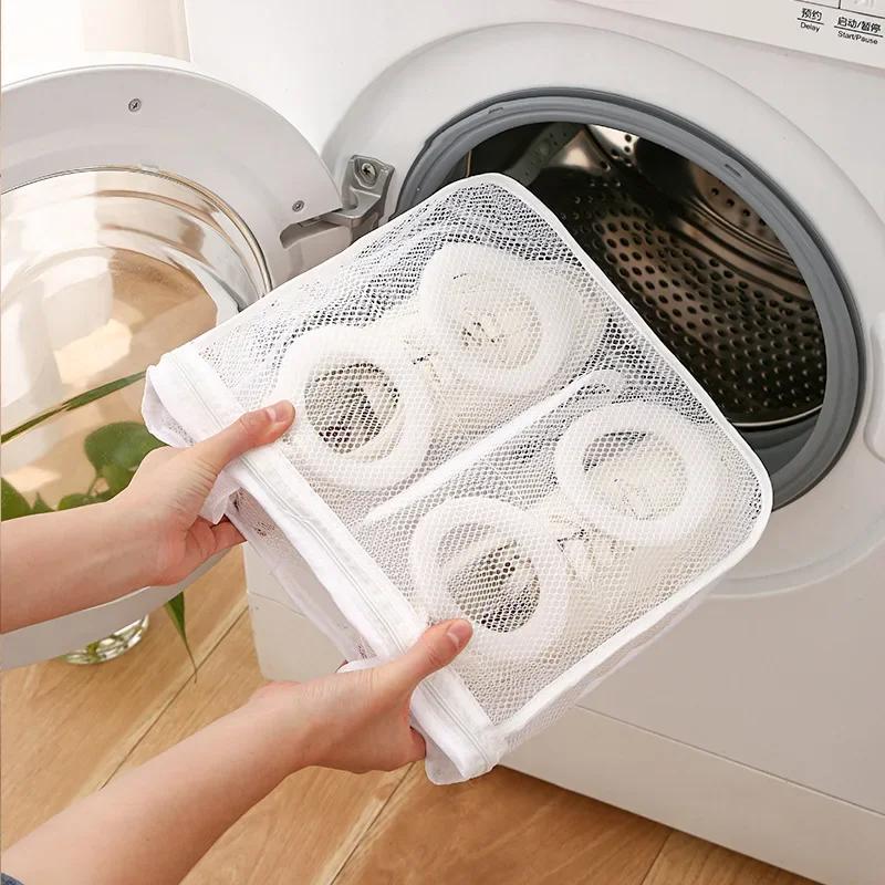 Product Introduction of 1pc Durable shoe washing bag, large sports shoe washing bag, shoe washing machine bag, mesh laundry bag, shoe tennis shoe bag Accessory 10