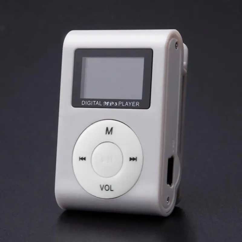MP4 Player MP3 Player, MP3 Music Player With 32GB Memory SD Card Slim Classic Digital LCD Screen Mini USB Port With FM Radio, Voice Record