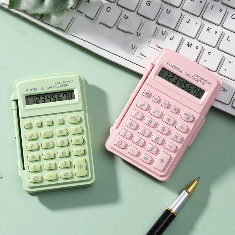 Product Introduction of Mini Scientific Calculator High-value Student With Candy-colored Computer Small Portable Flip Calculator 5