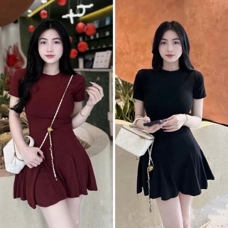 [V211 KÈM QUẦN RỜI] Váy Zip Xoè Kèm Tag Và Quần Bảo Hộ Kho Sỉ Nguyễn Bảo Ngọc