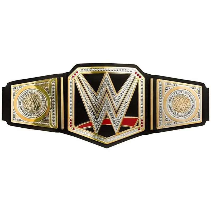 WWE WORLD HEAVYWEIGHT WRESTG CHAMPIONSHIP TITLE BLACK TOY BELT