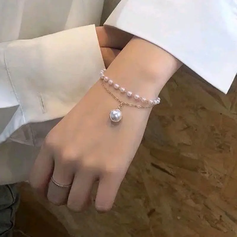 Maia Multilayer Bracelet Gelang Rantai Multilayer 2 Baris Dua Lapis Korea Korean Style 4