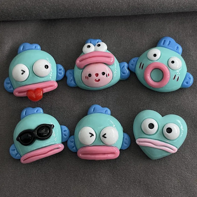 Khóa Giày, Thiết Kế Cá Nhảy Hoạt Hình Jibbitz Chéo, Phụ Kiện Tự Làm, Charm Croc, Nút Đồ Trang Trí Jibbitz 1