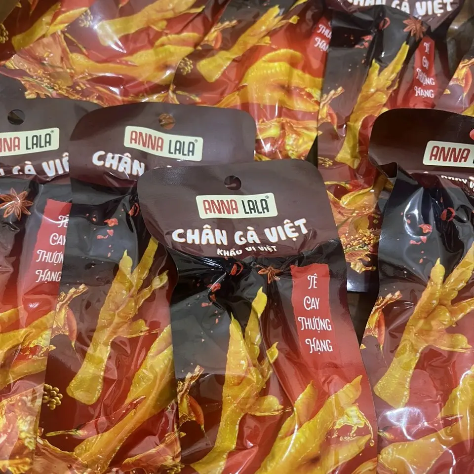 30Chân Gà Annalala 35gTê Cay Thượng Hạng(Chân Gà Việt) sz nhỏ Tặng Kèm Muối Chấm Chua Ăn Vặt Food