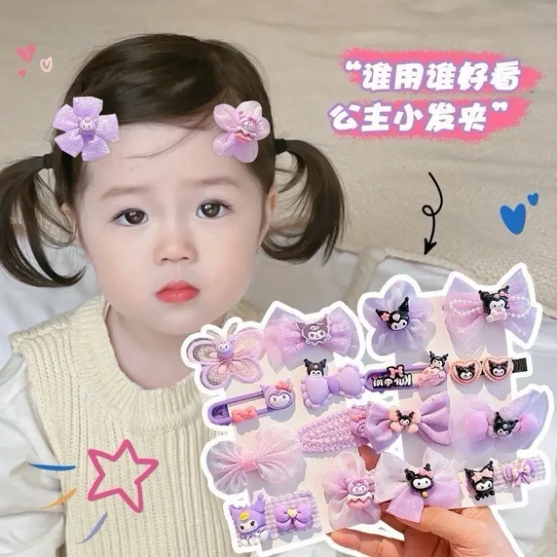 Set 8 Kẹp Tóc Kurumi Hót Hít Hè 2024 Cho Bé Phong Cách Hàn Quốc Dễ Thương - Phụ Kiện Tóc Xốp Kem 5