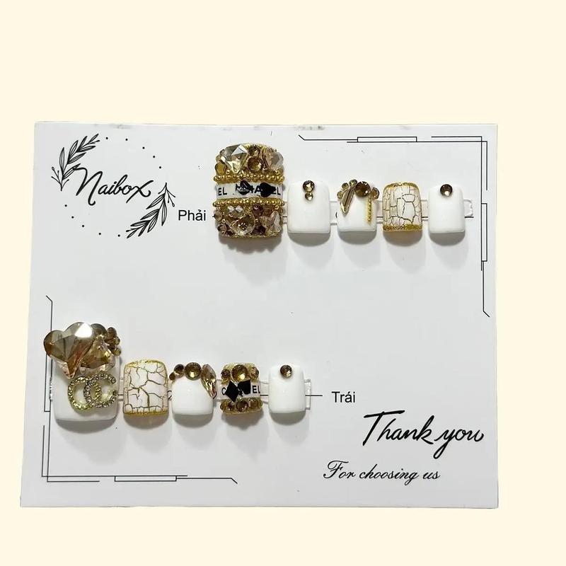 Nail box chân sang chảnh (ib shop do size) Nữ - Sản phẩm nail art và sơn móng tay theo yêu cầu