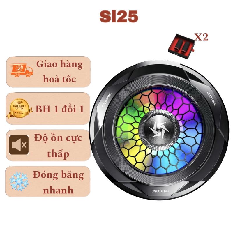 Quạt tản nhiệt điện thoại Sò Lạnh SL25 - Siêu mát, không độ ồn, nhỏ gọn 55gram - Usb, Led