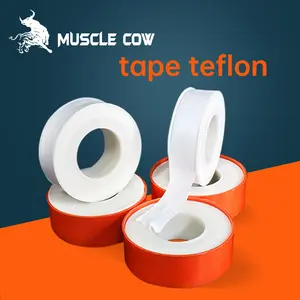 MUSCLE COW Pita Teflon PTFE Seal Tape Anti Bocor untuk Sambungan Pipa dan Keran Warna Putih