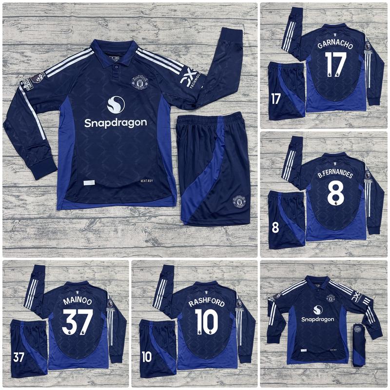 Bộ Quần Áo Bóng Đá Dài Tay Manchester United SK 2025 - Vải Gai Thái Cao Cấp số mu bộ tuyển anh mùa