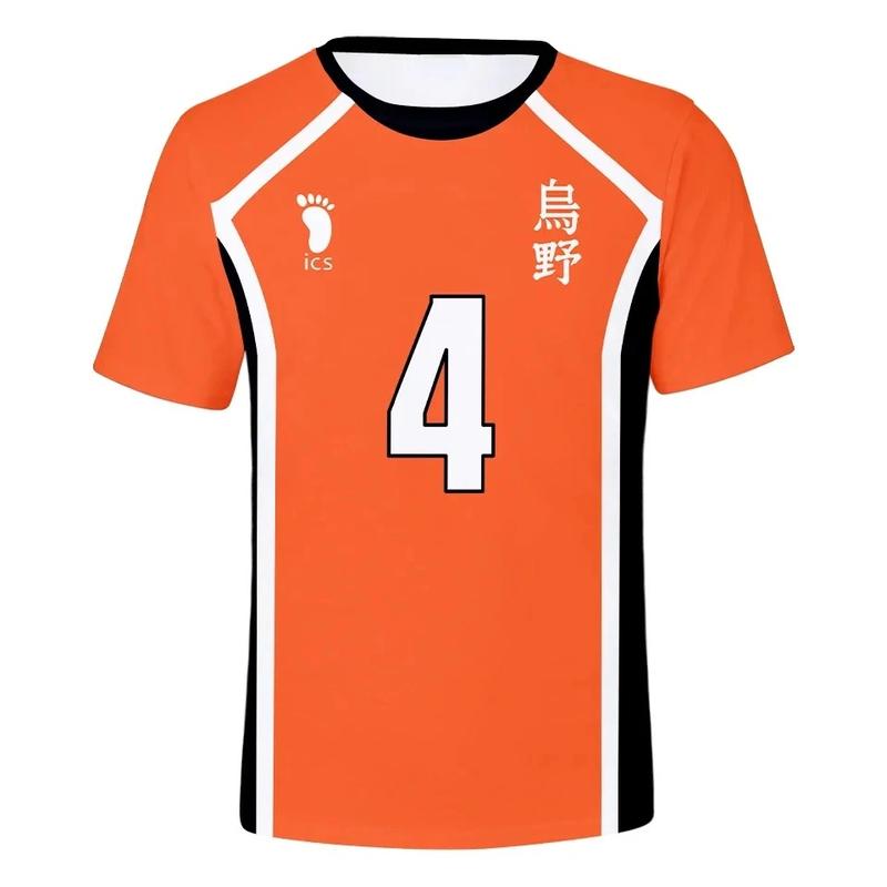 Product Introduction of Summer Haikyuu Short Sleeve Tops Men 3D T-shirt Volleyball Team Uniform Training Clothes Women Tshirt Casual Printing T Shirt 2