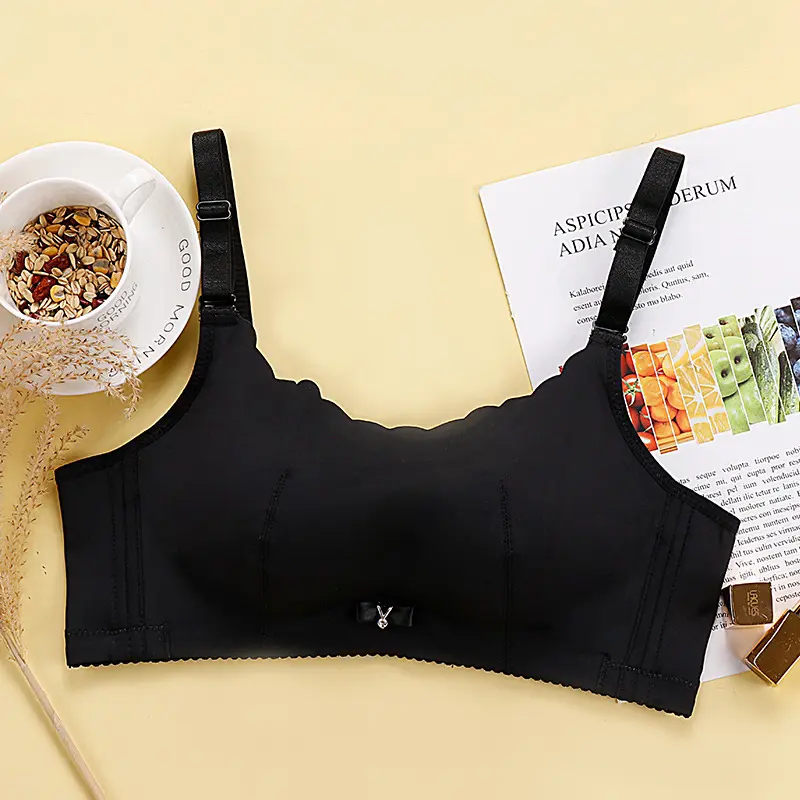 Wireless Push up Extra Thick Bra Small Sized Bra 8cm Wrapped Chest Push up Accessory Breast Push up Tube Top Anti-Slip Bra Women Comfort Comfortable Fit Lace Essential Everyday Lightweight Piece