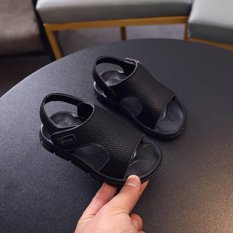 2025 Children's Sandals Boys Summer New Boys Children Anti-Kick Soft-Soled Baby Shoes Summer Beach Shoes 4