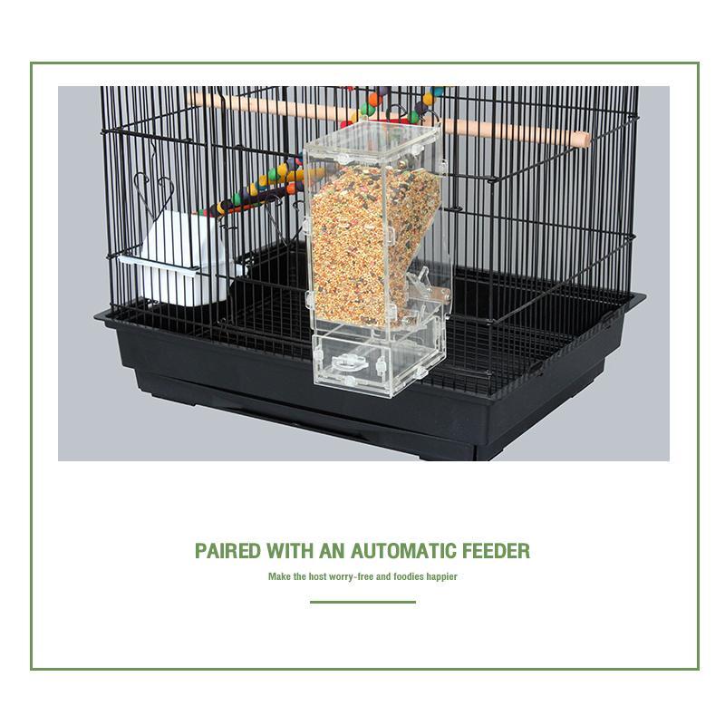 Product Introduction of Products are shipped from Manila ઇଓ Portable Pet Cage for Birds with Large Space and Durable Design 36*46*93 12