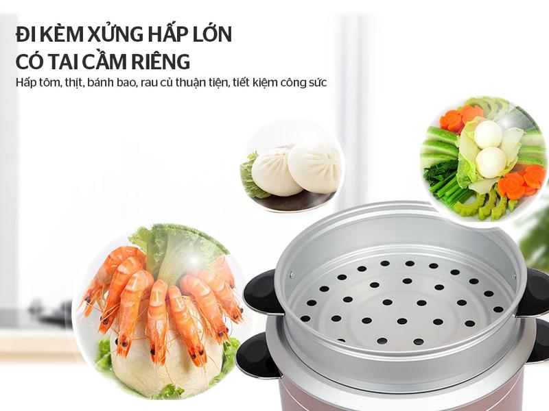 Nồi cơm điện Sunhouse SHD8125, 1.8L, có xửng hấp - Nấu Ăn, Cooker 4