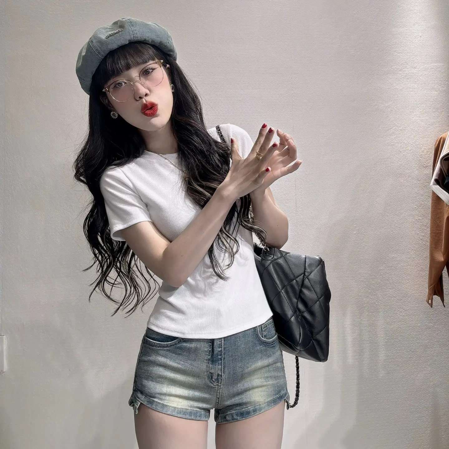Áo thun trơn babytee cổ tròn dáng dài