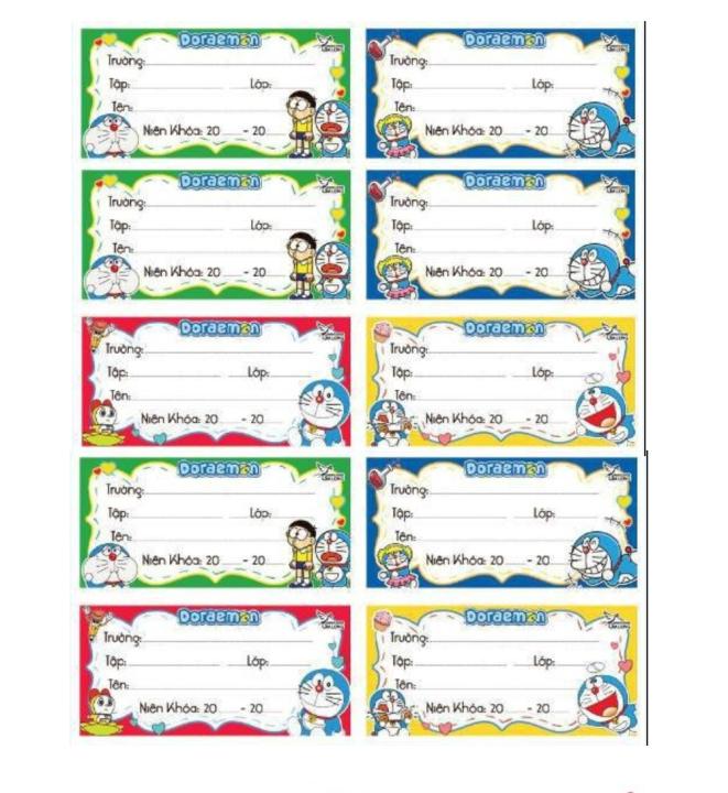 [NHÃN LỚN - CÓ KEO] COMBO 100 Cái Nhãn Tập / Nhãn Vở Học Sinh / Nhãn Tên Học Sinh / Nhãn Tên Dán Có Keo Loại Lớn (Mẫu Ngẫu Nhiên)