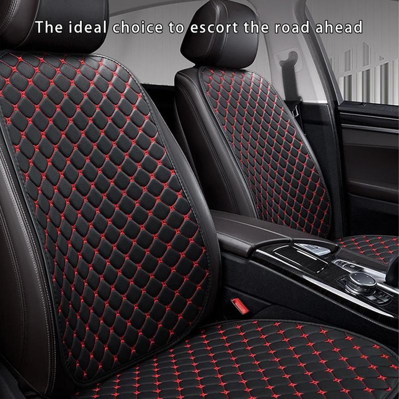 Product Introduction of 3PCS Car Cushion Set Four Seasons General Leather Embroidery Cushion Car Seat Cover Leather Minimalism Wear-resistant Non-slip Cushion 28