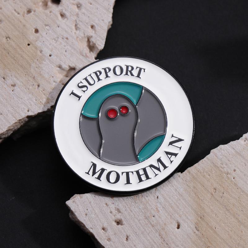 I Hỗ Trợ Ghim Tráng Men Mothman, Trâm Cài Ba Lô Tự Làm, Huy Hiệu Cổ Áo, Ghim Cài Ve Áo, Quà Tặng, Trang Sức, Trâm Cài Hoạt Hình, Phụ Kiện 8