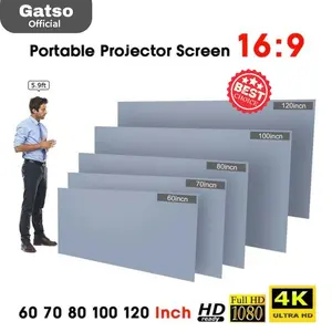 Kain Layar Proyektor Anti-light Ambient Screen Curtain 16:9