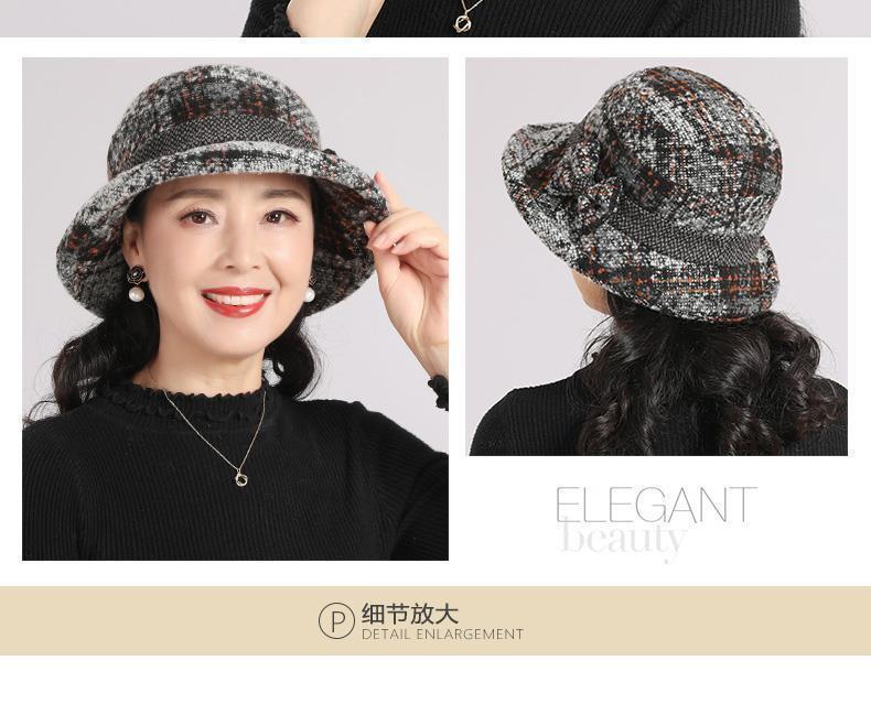 Product Introduction of Mũ Người Trung Người Già Và Cao Tuổi, Nữ, Mùa Thu Và Mùa Đông, Mũ Len Cho Mẹ, Dày Dặn, Mũ Bucket Vải Cho Bà, Thích Hợp Cho Mùa Xuân Và Mùa Thu, Mũ Bucket Đi Chơi, Năm 2024 15