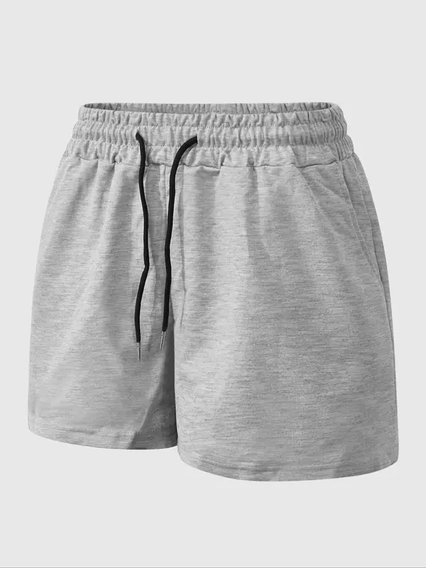 Women's Solid Color Drawstring Waist Shorts, Casual Comfy Breathable Shorts for Summer, Ladies Bottoms for Beach Vacation 2