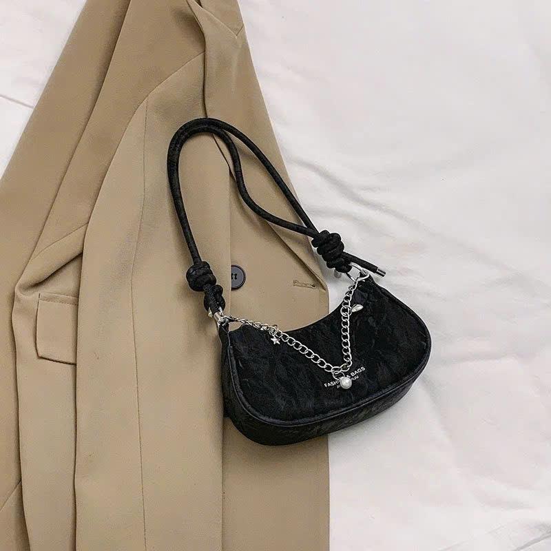 Túi xách nữ NaNa Store Túi đeo vai kẹp nách đeo chéo da mềm phối xích hot trend PK 779 6