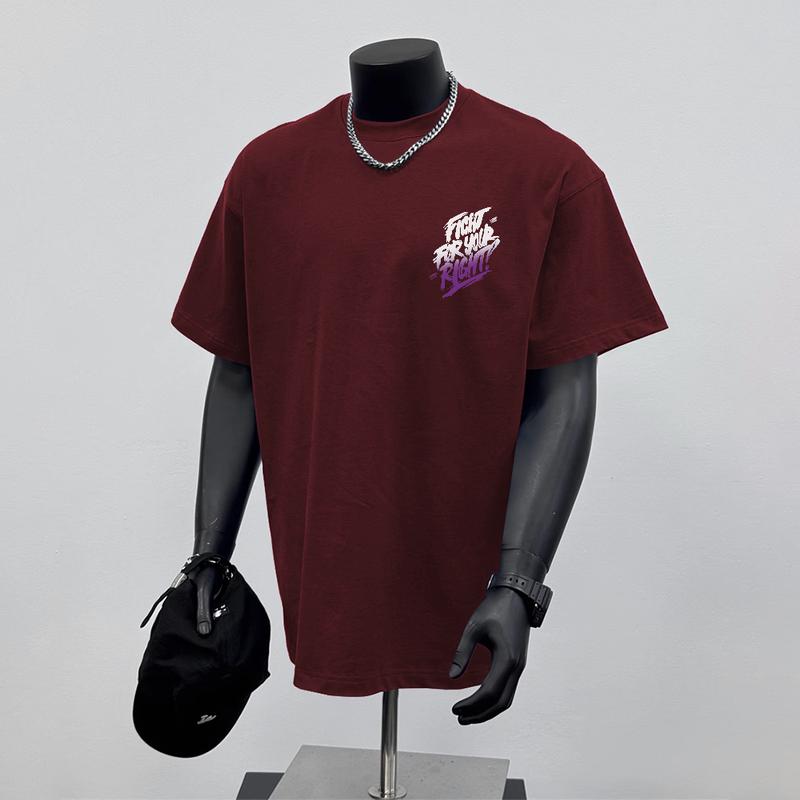 Product Introduction of 100% Cotton Vintage Casual Retro Design Short-sleeved Oversize T-shirt Crew Neck Top for Men and Women Unisex Streetwear 18