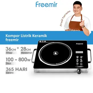 [NEW] freemir Kompor Listrik Keramik Low Watt Hemat Energi Multifungsi Kitchenware - Hitam