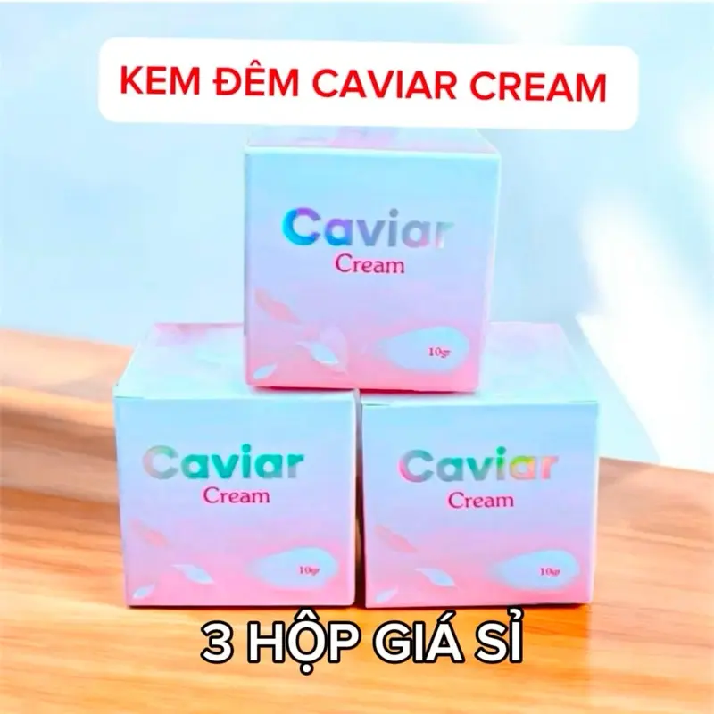 Giá sỉ : Kem đêm Caviar Cream hỗ trợ mờ thâm, nám, tàn nhang, đồi mồi, đốm nâu. Dưỡng trắng da căng bóng... Làm Đẹp Da Skincare Nữ Dưỡng Ẩm Da  Women