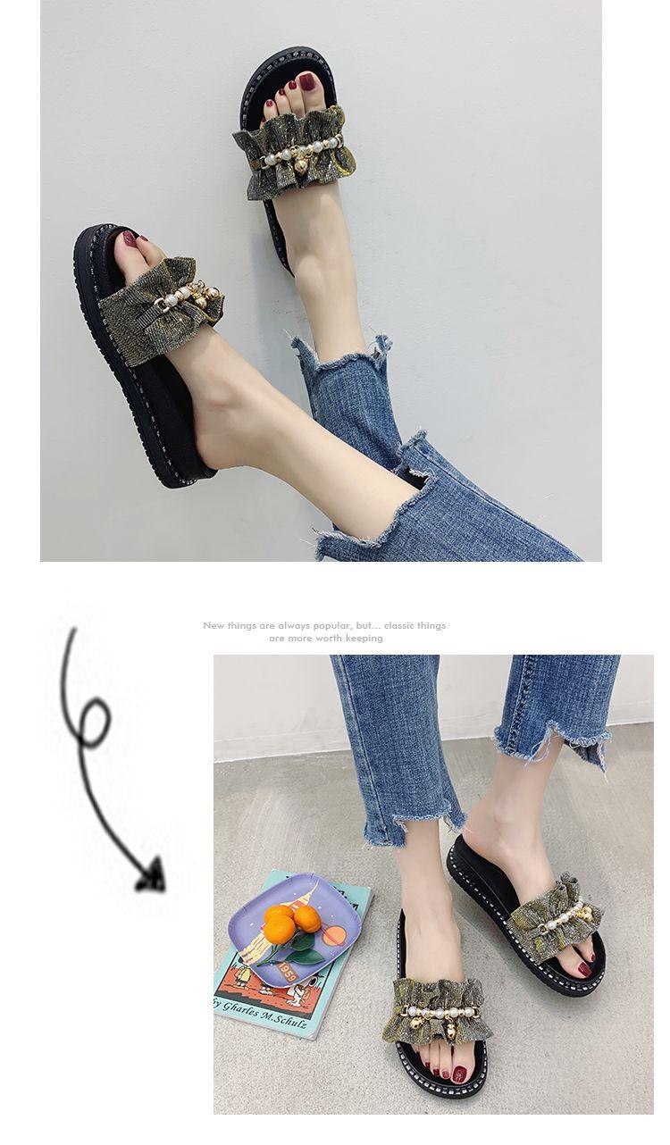 Product Introduction of Xốp Đế Dày, Dép Siêu Hot Người Nổi Tiếng Trên Internet Công Cộng Nhỏ Dép Xỏ Ngón Đi Biển Nhẹ Đế Bằng Mùa Hè Cho Nữ, Có Thể Mặc Ngoài Trời, Hàng Mới Về 2023 Shoes 9