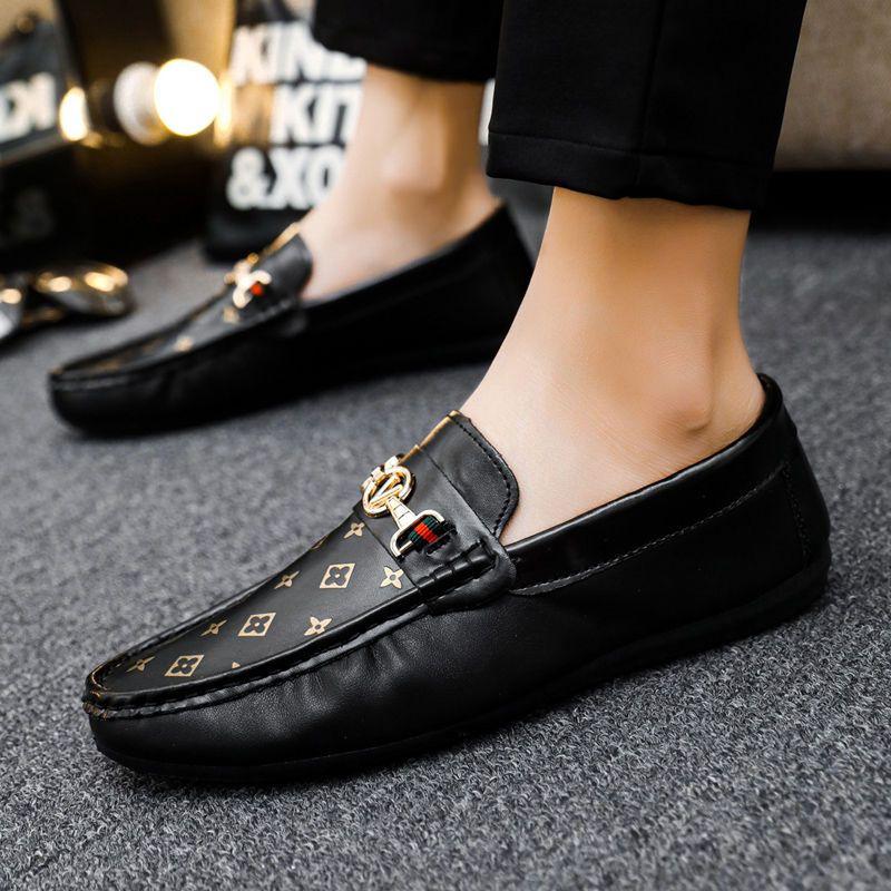 Product Introduction of Kasut Kulit untuk Lelaki, Gaya Moccasins, Gaya Selebriti Internet, Kasut Sosial Bergaya, Sesuai untuk Penggaya Rambut, Gaya Korea, Kasut Kasual, Kasut Kerja Flat Shoes 3