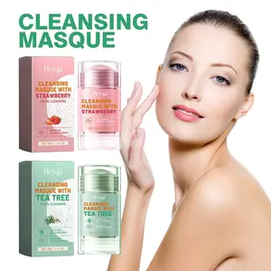 [BUY 1 TAKE 1] 40G Tea Tree & Strawberry Pembersih Anti Stik Masker Stik Pembersih Bar Liat H1F4