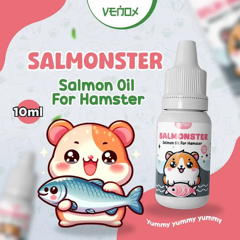 Salmonster Vitamin Hamster Minyak Ikan Salmon Fish Oil Bulu Kulit Imun 0