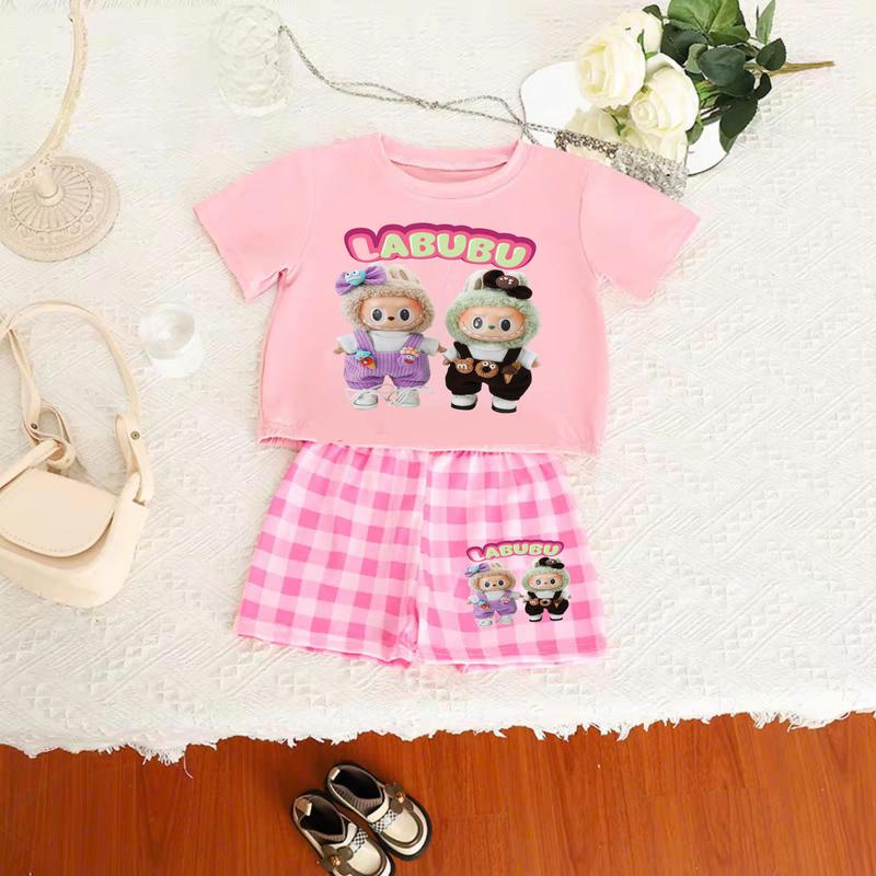 ComBo 4 Bộ Kẻ CaRô Bé Gái Mẫu LaLaBu In 5D  sezi 10.55kg 8