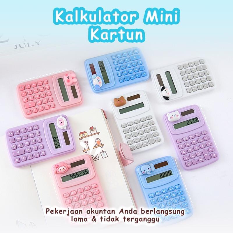 Kalkulator Mini 3D Karakter 8 Digit / Calculator For School Untuk Sekolah / Mini Calculator 3
