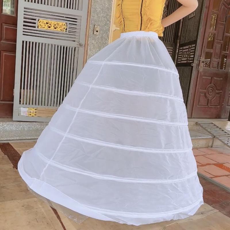 {TÙNG 6} Tùng phồng váy cô dâu 6 tầng rộng 110cm, cao 100cm Cạp Chun  co giãn