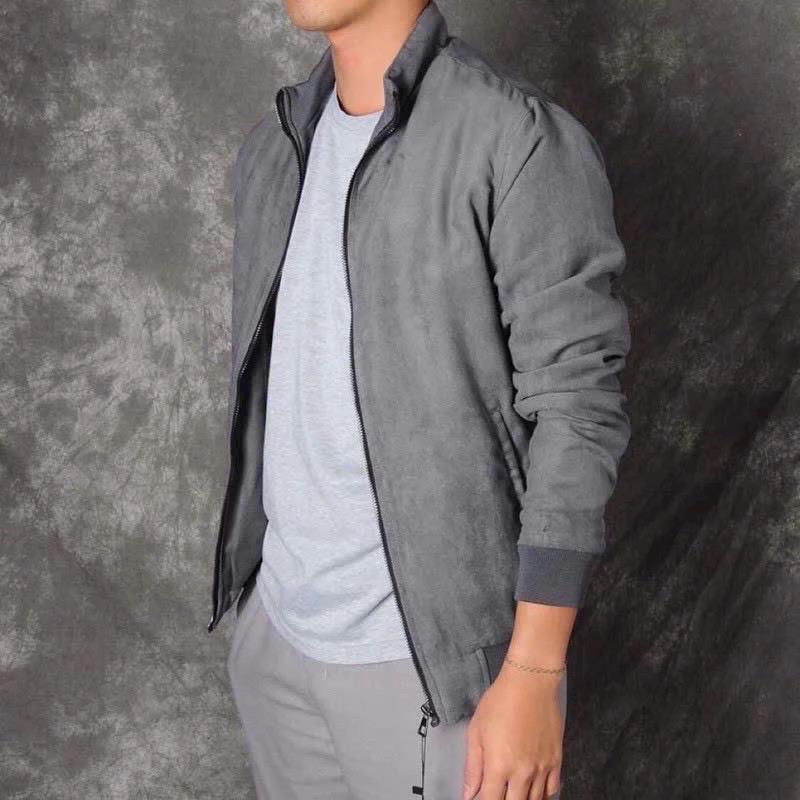 Product Introduction of Áo khoác da lộn , áo khoác nót lông loại 1 Nam Menswear 3